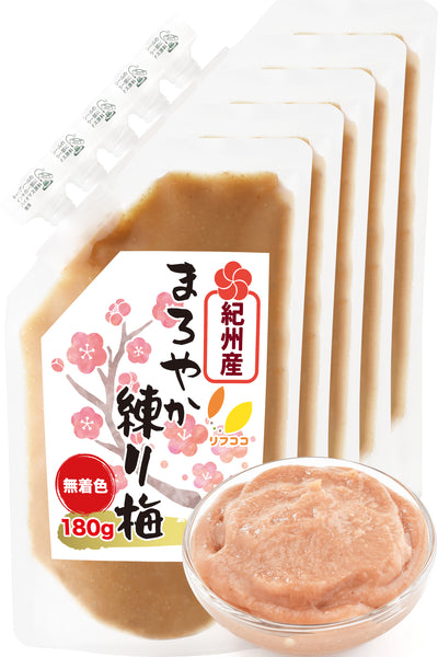 リフココ 和歌山県 紀州産 まろやか練り梅 ねり梅 梅肉 紀州南高梅使用 保存に便利なキャップ付き おにぎり ご飯のお供 お弁当などに