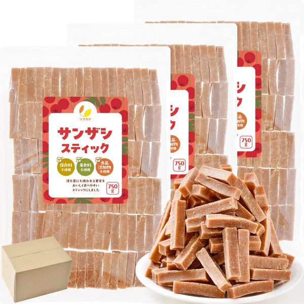 リフココ サンザシ (山査子) スティックタイプ 300g/750g Chinese Hawthorn Stick 甘酸っぱいおやつ 食品添加物不使用・保存料不使用・着色料不使用 さんざし 食用 ドライフルーツ 山楂 山楂干 中国産のさんざしを使用